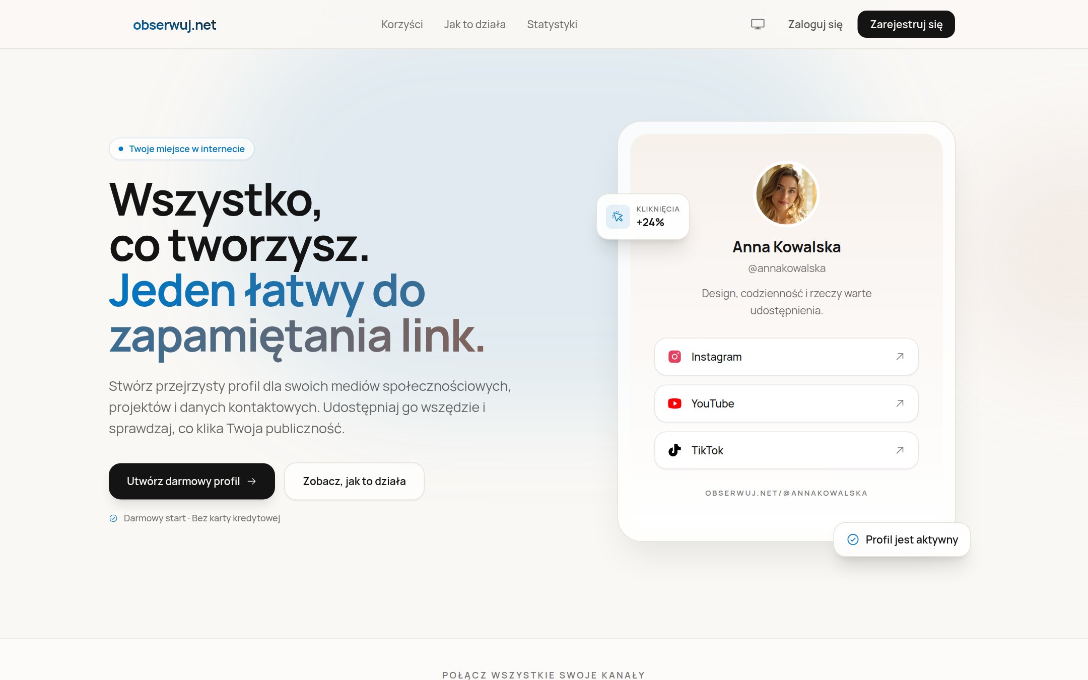 obserwuj.net - Link w bio ze statystykami